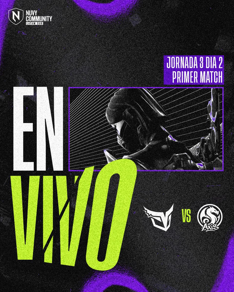 nuvy_community's tweet photo. Comienza el PRIMER ENFRENTAMIENTO del día 👀

@OlympusGroupGG 🆚 @RadiantShadows_ AXIS

Seguilo en vivo YA en https://t.co/DRgpBOVtBC https://t.co/eCVlhwFi4f