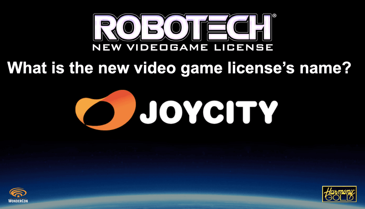 RobotechNews's tweet image. We are pleased to announce that JOYCITY will create a new #Robotech #videogame. 

#80s #anime #WonderCon
