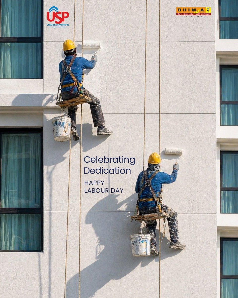 ubscape's tweet photo. Happy May Day to urban changemakers. Every effort builds a better city for tomorrow.
#UrbanscapeProperties #LabourDay #MayDay #WorkersDay #SaluteToWorkers #RespectLabour #WorkforceHeroes #LabourDay2026 #May1st #DignityOfLabour https://t.co/wRLl85x83u