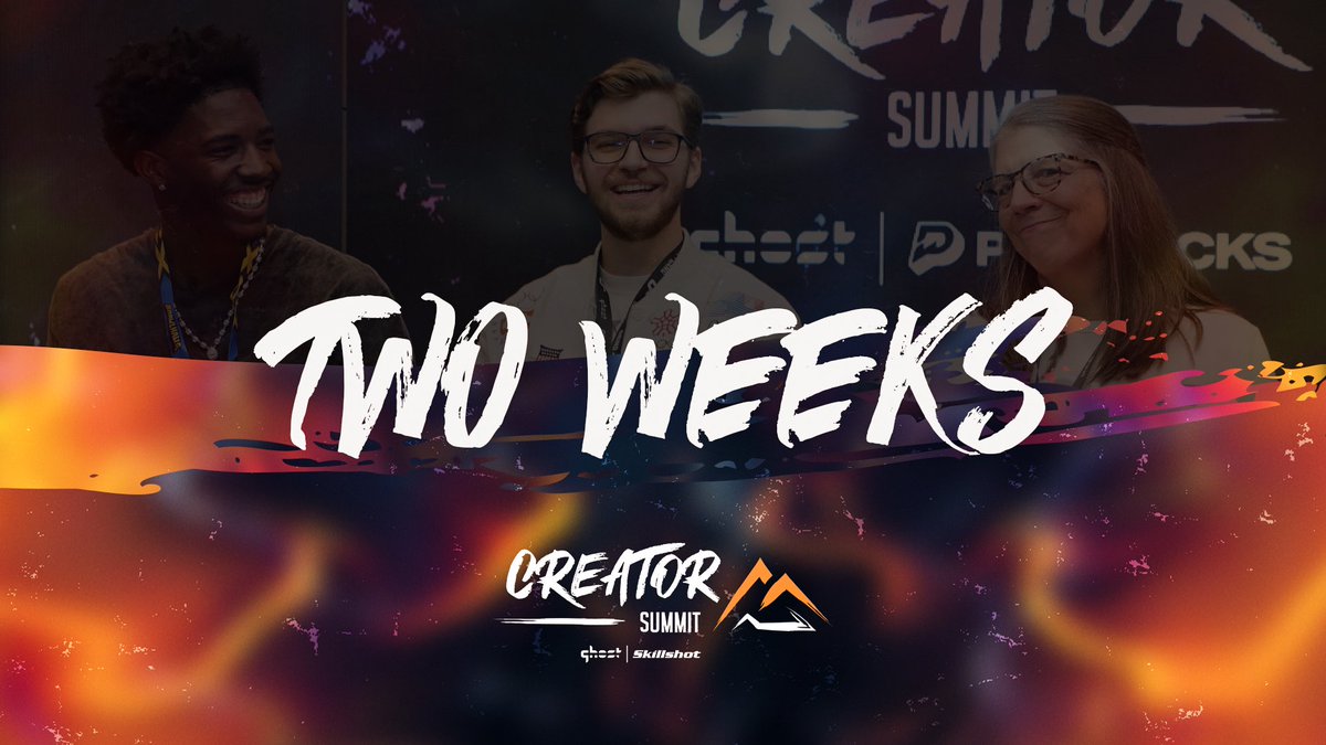 GhostGaming's tweet photo. TWO WEEKS UNTIL THE RETURN OF CREATOR SUMMIT ⛰️

Featuring industry panels, networking  opportunities, and the DreamHack Kickoff Mixer! 

Tickets still available. DreamHack Atlanta creators, DMs with your invite are still rolling out!

More info: https://t.co/h2pzk5Is6w https://t.co/hPMp9WhfvF