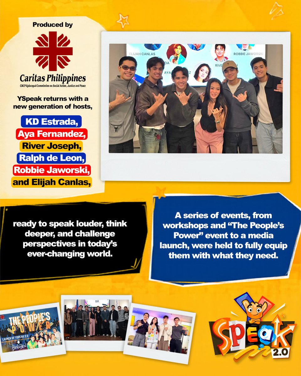 drjarinadgpi's tweet image. New gen. New voices. Real talk 🤙🏻💬 YSpeak is back, bringing fresh energy while staying true to where it all started.

#ABSCBN #ABSCBNStudios #CaritasPhilippines #DMJCreativeProduction #YSpeak #YSpeakPH #YSpeak2point0