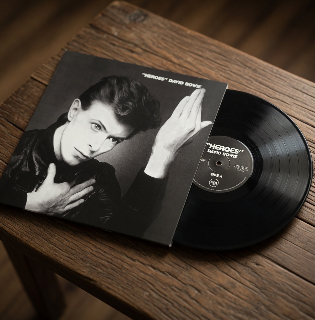 historyrock_'s tweet photo. The inspiration behind David Bowie’s “Heroes” came in 1977 during the recording sessions for his self-titled album.

Bowie was working at the Hansa Tonstudio in West Berlin, located right next to the Berlin Wall. One day, while looking out the window, he saw his producer Tony Visconti kissing passionately with Antonia Maass, a German singer who was participating in the sessions. Since Visconti was married at the time, Bowie kept the secret for years and initially presented the inspiration as an anonymous couple.

That image of forbidden and courageous love in the shadow of the Wall inspired the lyrics: two lovers meeting by the wall, stealing a moment of passion despite the guards, the weapons, and the oppression of the Cold War. 

The song celebrates those small acts of everyday heroism, of being “heroes” if only for a day. The title appears in ironic quotation marks, highlighting the greatness of the ordinary in extraordinary circumstances. The song was co-written with Brian Eno and features the iconic guitar riff recorded in a single take by Robert Fripp of King Crimson. 

The vocal recording is famous for the innovative technique of using three microphones at different distances, which causes Bowie’s voice to build dramatically until it becomes a scream. 

Over time, it became one of David Bowie’s most iconic songs.