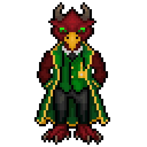 MIPixelStudios's tweet image. I have spent too long on this tonight but, here is a first look at greed! 💰

He will go through some more designs soon I am sure but I am too tired at the moment. 

Any tips would be greatly appreciated! 

#LittleDevil #Greed #BossDesign #SevenSins