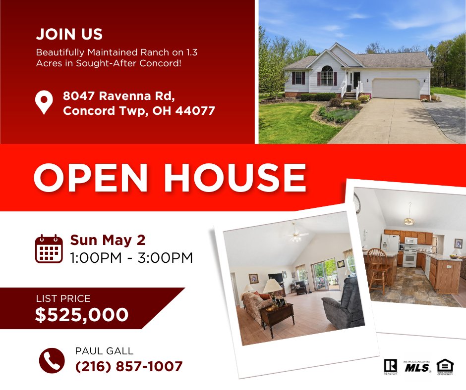 remax_rising's tweet image. Come and see this beautiful home on May 2nd, between 1 PM and 3 PM. We’d love to show you around!

📞 Reach out to Paul Gall at (216) 857-1007 for more information!

#REMAX #OhioHomes #RemaxRising #HomeForSale #OhioHomeForSale