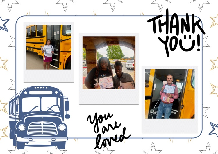 RuckerRocks's tweet photo. We love our bus drivers! We can't thank them enough for taking care of our students before and after school. https://t.co/8mz3jpVd3K