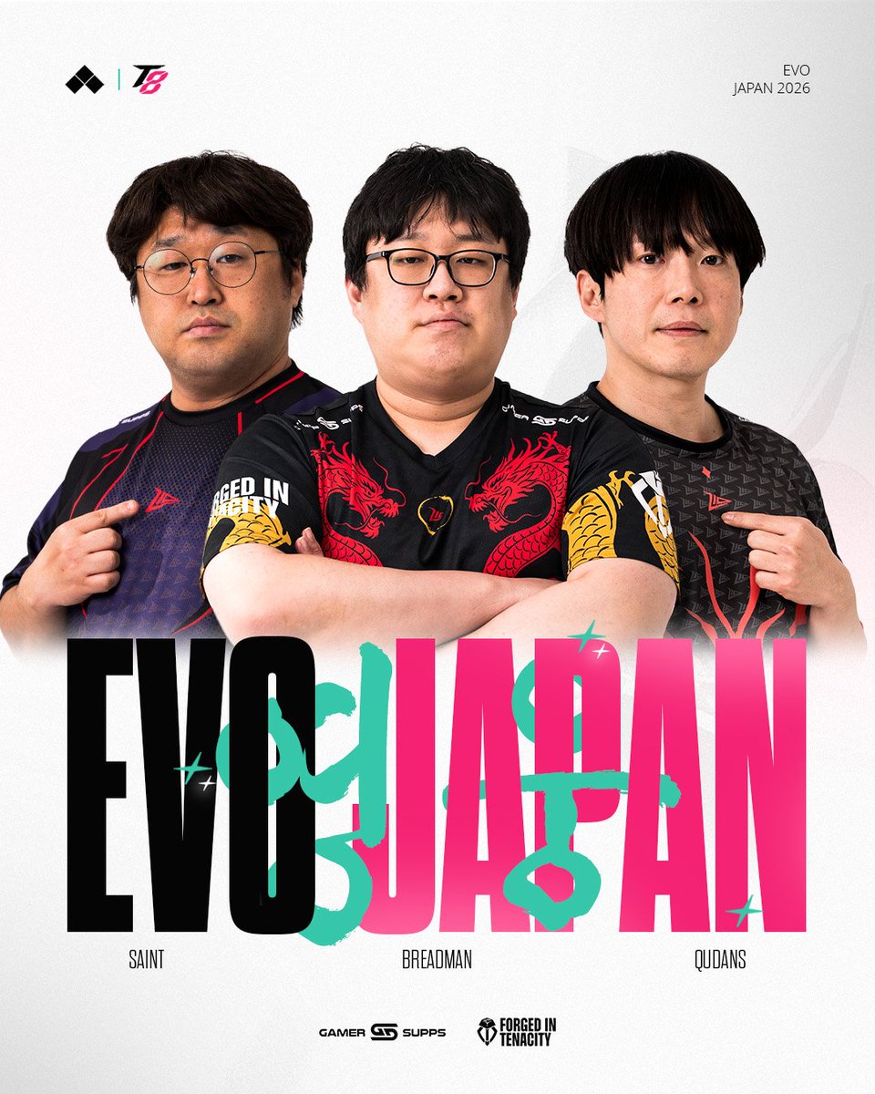 Z10esports's tweet photo. BIG WEEKEND AHEAD!! ✨

Our three warriors: @qudans1987, @SAINT1342 and @Tekken_Breadman are heading to Japan 🇯🇵 to fight their way to the top at 📍@evo Japan!

We are keeping fingers tightly crossed for them - make sure to follow our page to see all the updates!

#Z10WIN #WeMakeHeroes #TEKKEN8 #qudans #saint #breadman