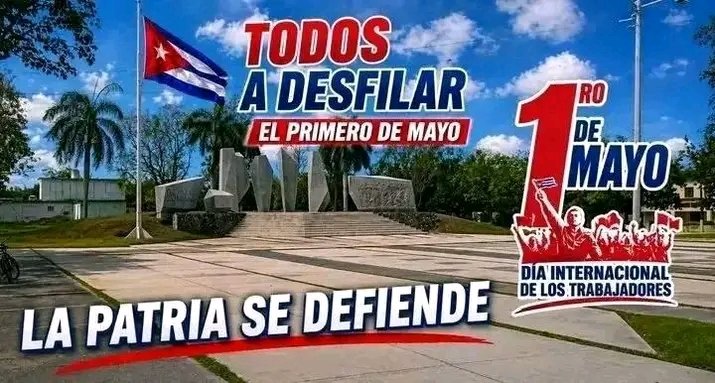 Bejo el lema #LaPatriaSeDefiende los #Camagueyanos este #1roDeMayo estaremos en la Plaza Ignacio Agramonte patentizando nuestro apoyo a nuestra Revolución 
❤️💯🇨🇺❤️💯🇨🇺❤️💯