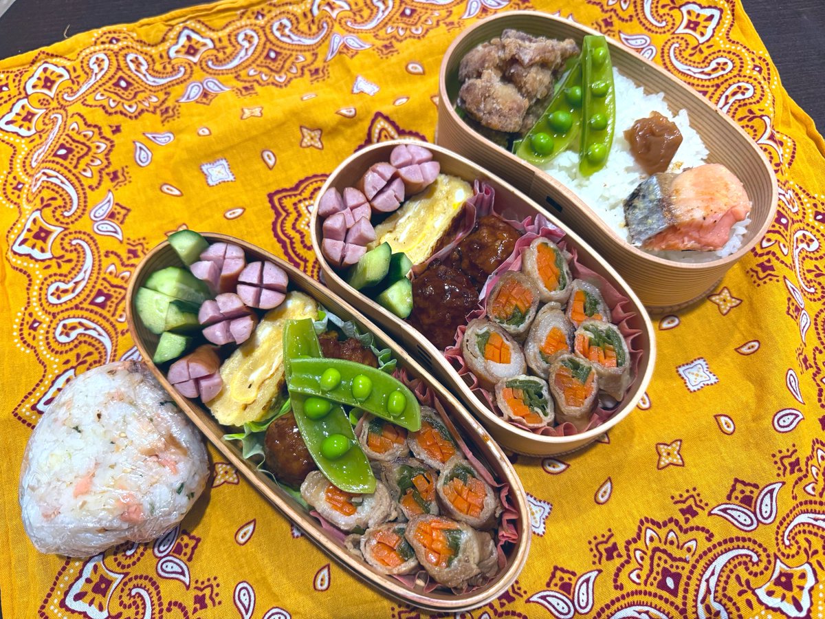 shinminkenmin's tweet image. 今日は私もお弁当🍱
あいにくの雨ですがねww

昨夜確率100%がムリだったとこが😭
今朝はできてるっ
夜中練効いてきたかな
このまま出来てるモードで進みたい🥺✨
が、たぶんまたダメになるっ😑
頑張ろっ

月面もやっと今朝インテンポにしてみた！
苦手フィル4カ所は、、、、
頑張ろっ
#男子弁当
#drums