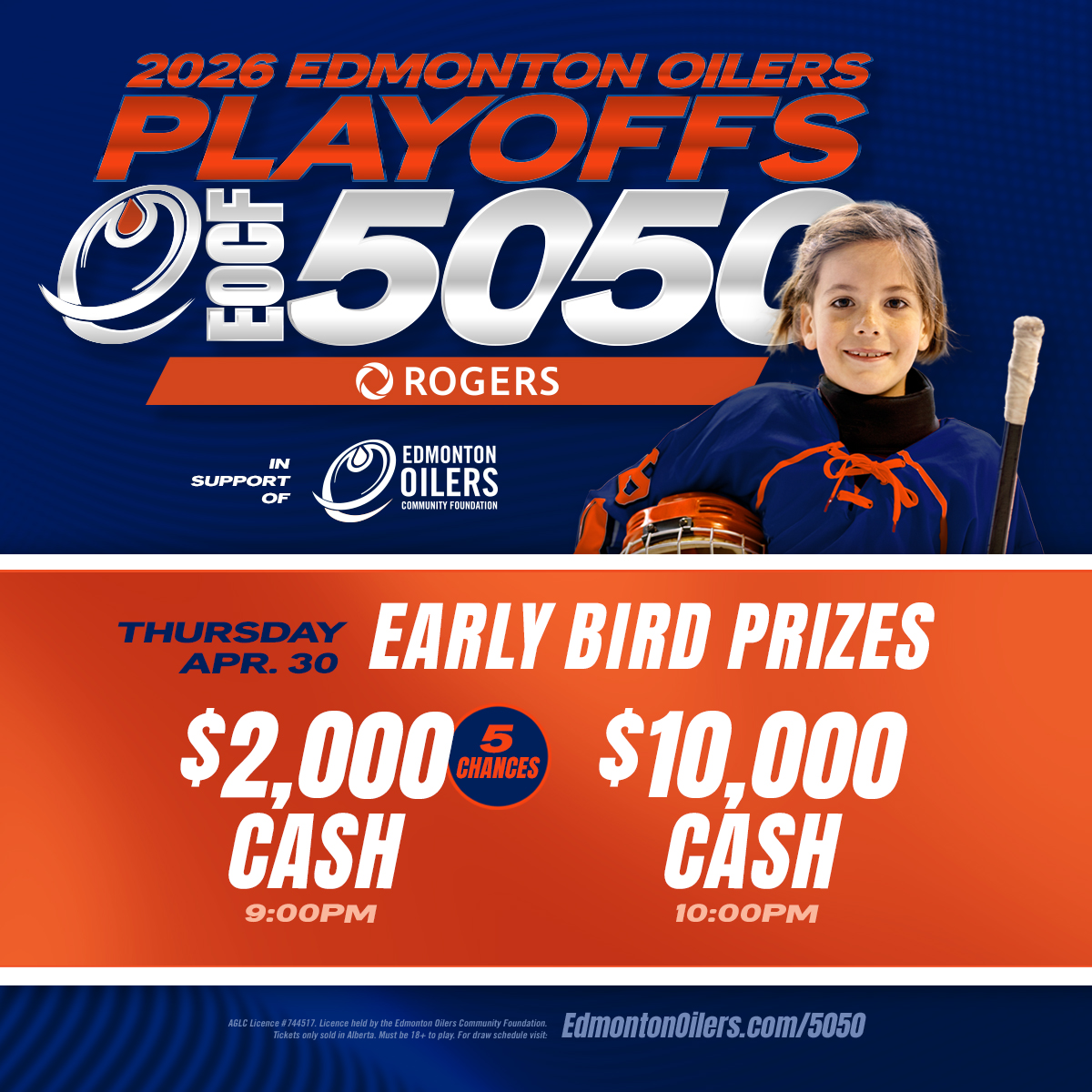 SportCentral_AB's tweet photo. Through the Oilers Playoffs 50/50, the @Oil_Foundation supports organizations like Sport Central, helping get equipment into the hands of kids across Oil Country.

The jackpot is now over $5.6 million! 

Get your tickets now!
https://t.co/8xtl1QWMH4 https://t.co/C6gE0iq9VH