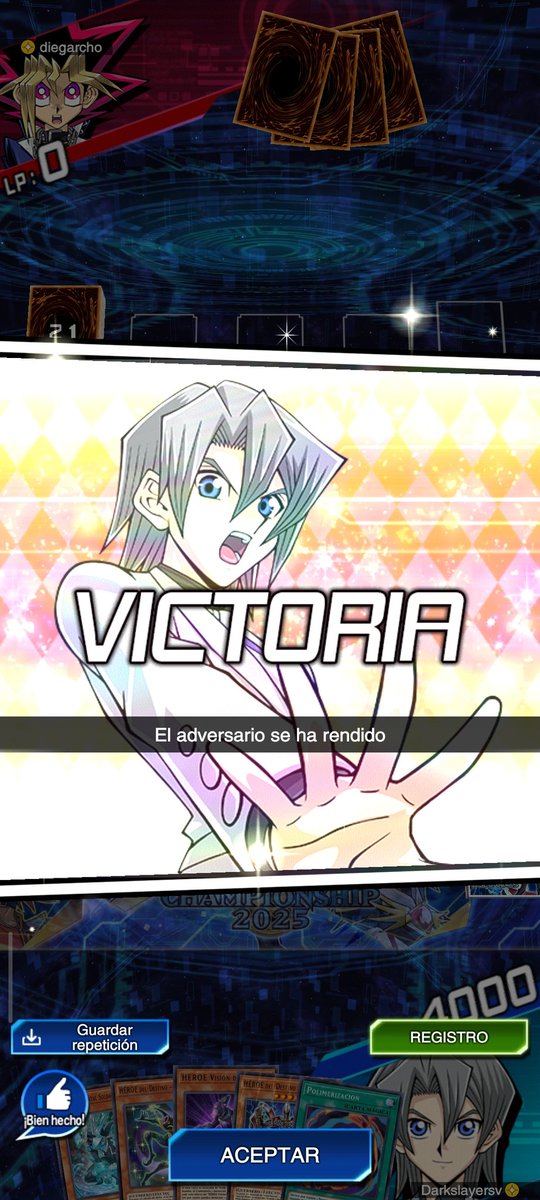 YadenSword's tweet photo. Subida a Rey de duelos en cuenta de sub con Destiny Hero (antes de que la banlist lo mate)
#YuGiOh #DuelLinks #SpeedDuel https://t.co/RtlBCLnSb5