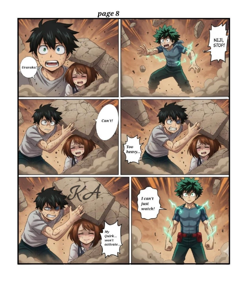 StalkingChonny's tweet image. Page 8 Power breaks, but will remains Even crushed and unable to move, he refuses to give up because a hero stands even with nothing left💔
#CreativeWork #ArtistsOfTwitter #OriginalArtwork #AnimeLovers #ArtBusiness #CommissionOpen #VisualNarrative #AnimeEmotion #StoryDrivenArt