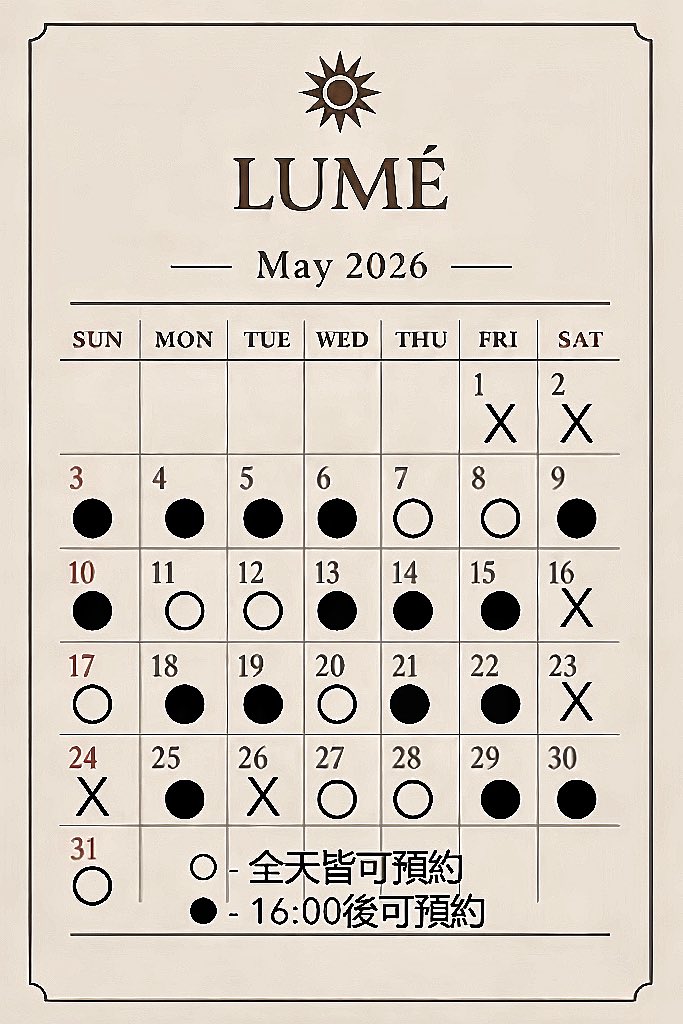 lume_spa's tweet photo. 🌿 5月限定｜放鬆升級企劃 🌿

迎接初夏，給自己一場乾淨又放鬆的儀式 ✨

🔥 5月優惠持續中

乾淨清爽 × 深層放鬆
一次到位，輕鬆迎接夏天 ☀️

📩 預約開放中｜私訊洽詢
（除毛目前固定時間為每週四、五16:00-21:00，另約時間可私訊安排）

#舒壓按摩 #筋絡 #龍筋 #鳳筋
 
#熱蠟除毛 
#私密處除毛 https://t.co/6lp9Tk6PSZ