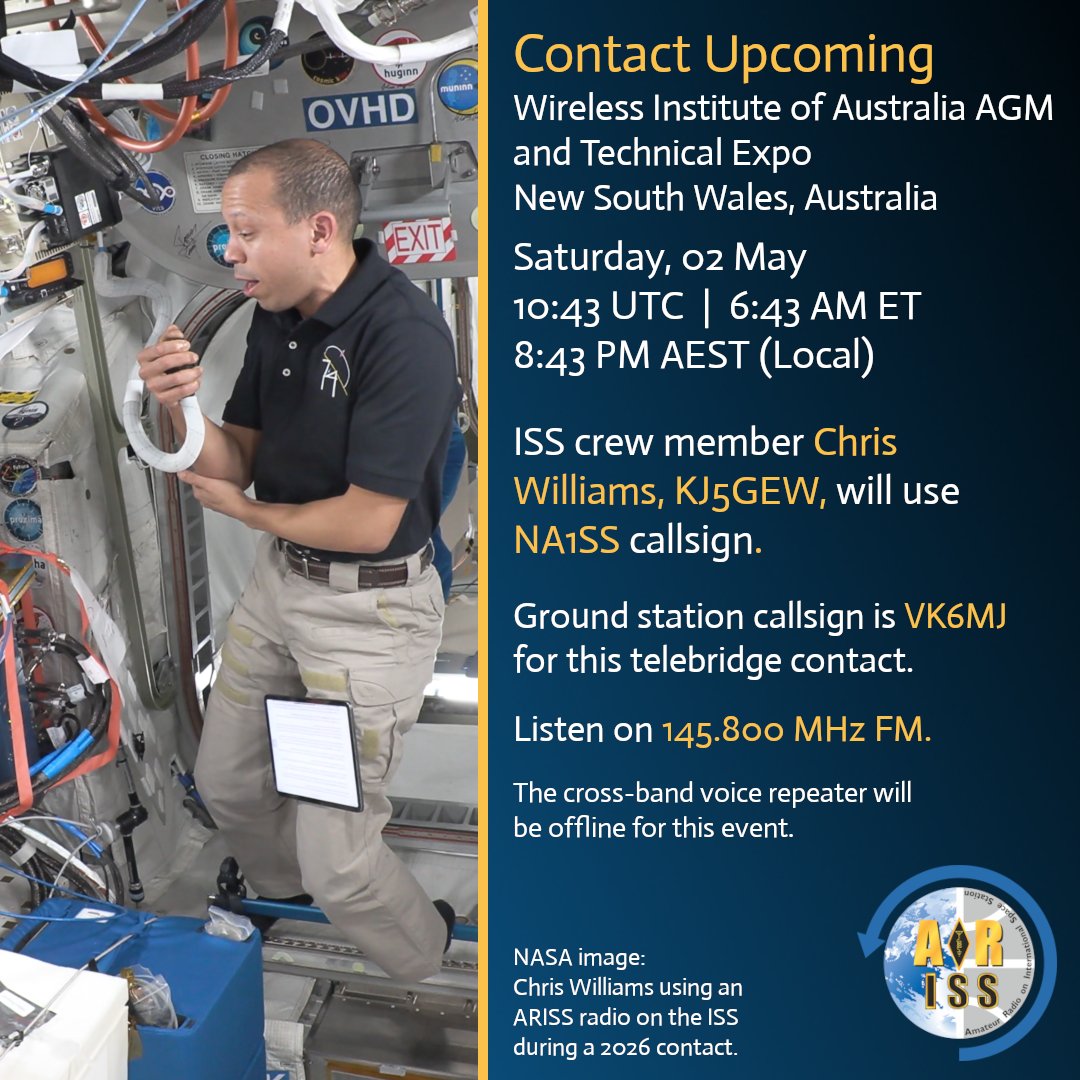 ARISS - Amateur Radio on the ISS tweet media