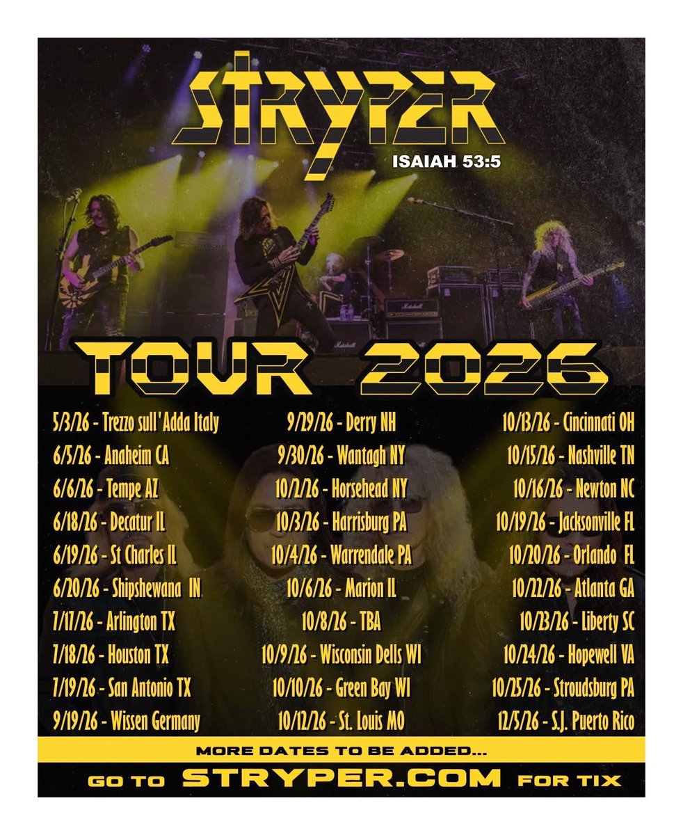 mitchlafon's tweet photo. Stryper is ready to rock! https://t.co/fgRHb0f5IT