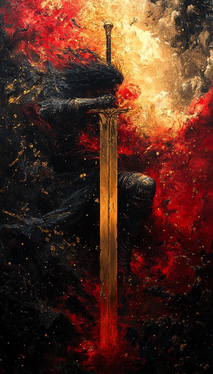 abuzaki1978's tweet image. Epic sword in the flames ⚔️🔥
drop your sword art below ✨
#AIArt #DigitalArt