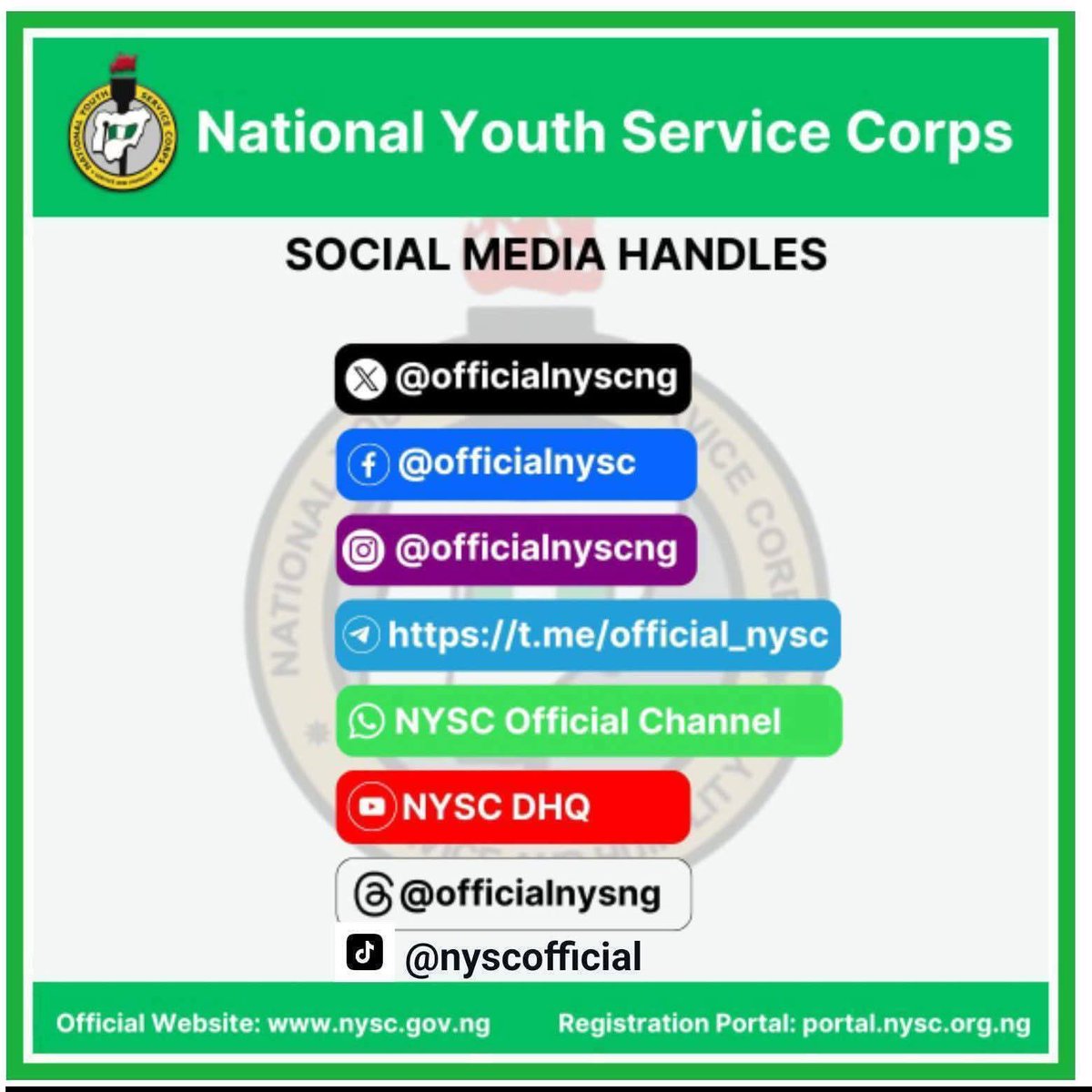 NYSC NDHQ tweet media