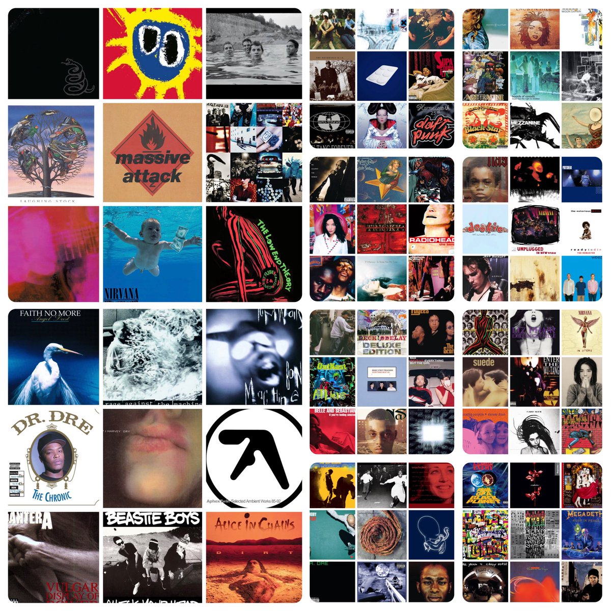 LesPurves's tweet image. That’s the 90s wrapped.

No hedging. No ties.

My final three:

Radiohead — OK Computer
Nas — Illmatic
Nirvana — Nevermind

Innovation. Impact. Legacy.

That’s my decade.

Your turn 👇

#90s #90sMusic #ClassicAlbums #Rock #HipHop #Alternative #Radiohead #Nas #Nirvana #OKComputer