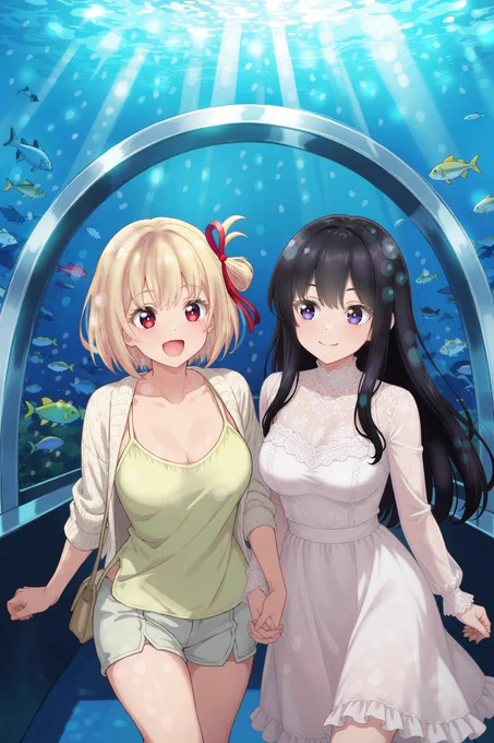 リコリコちさたき 水族館おデート さかなーチンアナゴー
