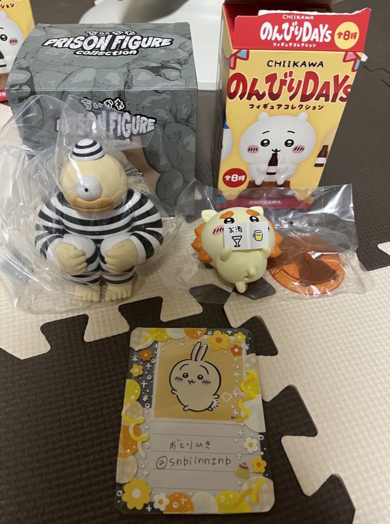 snbiinnznb's tweet photo. 【交換】
ちいかわ GPSBOX 
のんびりDAYS フィギュアコレクション
PRISON FIGURE Collection プリズン

譲：のんびりDAYS…シーサー
       プリズン…オデ

求：のんびりDAYS…うさぎ、古本屋
       プリズン…うさぎ

福岡での手渡し、もしくは郵送での交換希望
お気軽にお声かけください https://t.co/OYl2vQboUT