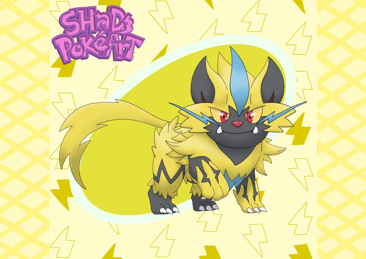SkyPage16's tweet photo. Zeraora x Poochyena - Request by rocketpooch on Tiktok #pokemon #pokemonart #fakemon #pokemonfusion #shadzpokeart #pokemonfanart #zeraora #poochyena #pokemondrawing #pokemonfan #digitalart #art https://t.co/2ROcptRUw8