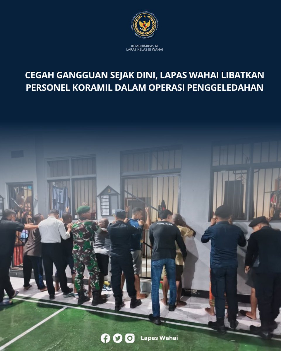 iii_lapas's tweet image. Selengkapnya Disini👇 
ditjenpas.go.id/cegah-gangguan…

#kemenimipas 
#guardandguide 
#ditjenpas 
#pemasyarakatan
