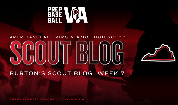 PrepBaseballVA's tweet photo. 📝 Burton's Scout Blog: Week 7️⃣ 📝

The high school season took us all across the state last week and saw some of the best players from VA/DC, including a trio of talented uncommitted 2027's.

Take a look at the full breakdown ��️
https://t.co/kRXISDdzO7

@AtownBSBL @AtleeBaseball @BWBaseball1 

#BeSeen #VAHS26