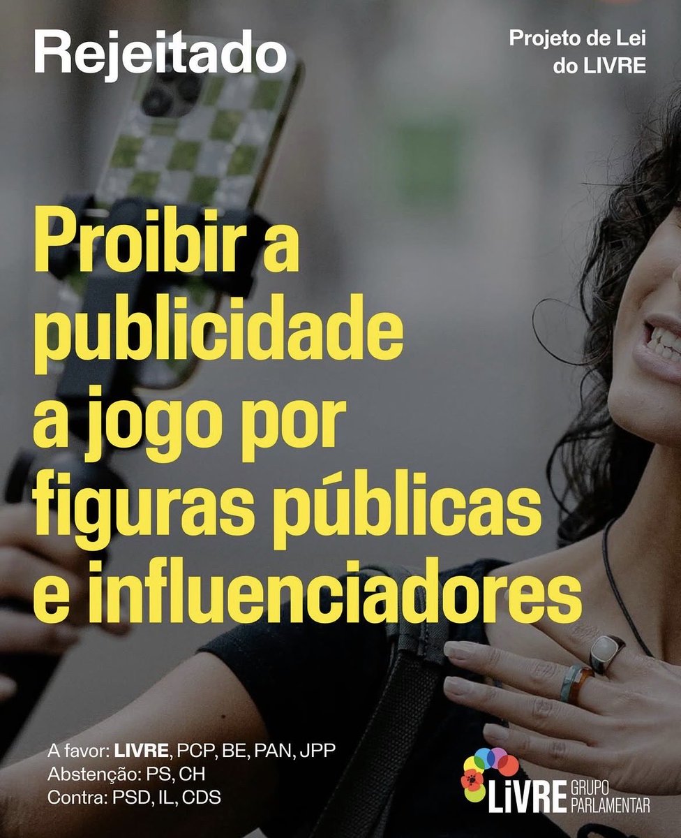 Há quem tente melhorar este país, o objetivo seria os jogos de apostas online terem as mesmas regras que o tabaco! Mas com outros partidos a continuarem a remar para o fundo, fica difícil!

Enquanto isso, há cada vez mais pessoas a perderem-se no vício!