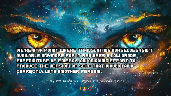 FractalizedOne's tweet photo. Whoever is rebuilt in private receives differently.
~ InnerVerse and the structural shift on relating to oneself from re-acting to broadcasting⚡👑 🧲
#CoreSync #FullAgency #FullSpectrum #Innerstanding #Ethos #CoreTeNeTs #Equilibrium https://t.co/SLSA1JYFLf
