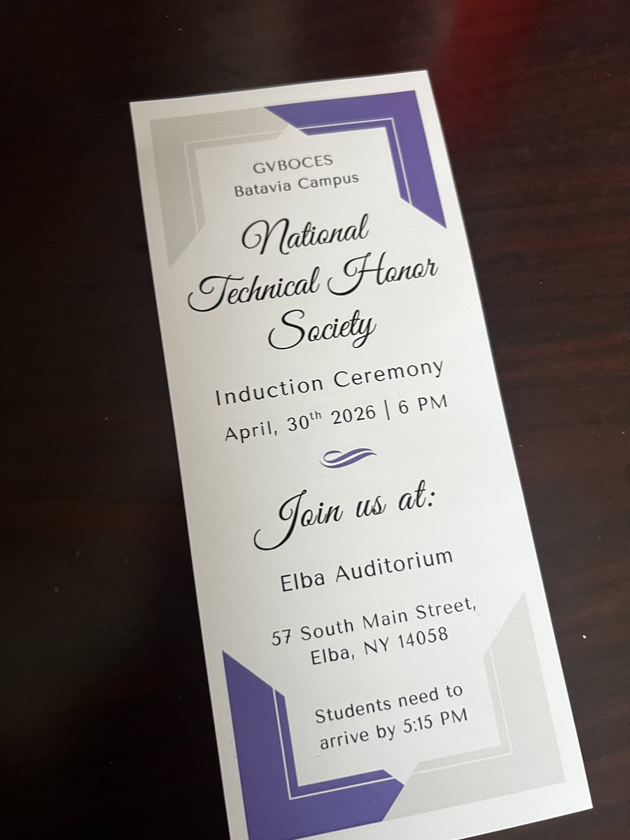 JessicaCramer26's tweet photo. Congratulations to our GV BOCES National Technical Honor Society members! #OneElba https://t.co/tXGPKKkzUa