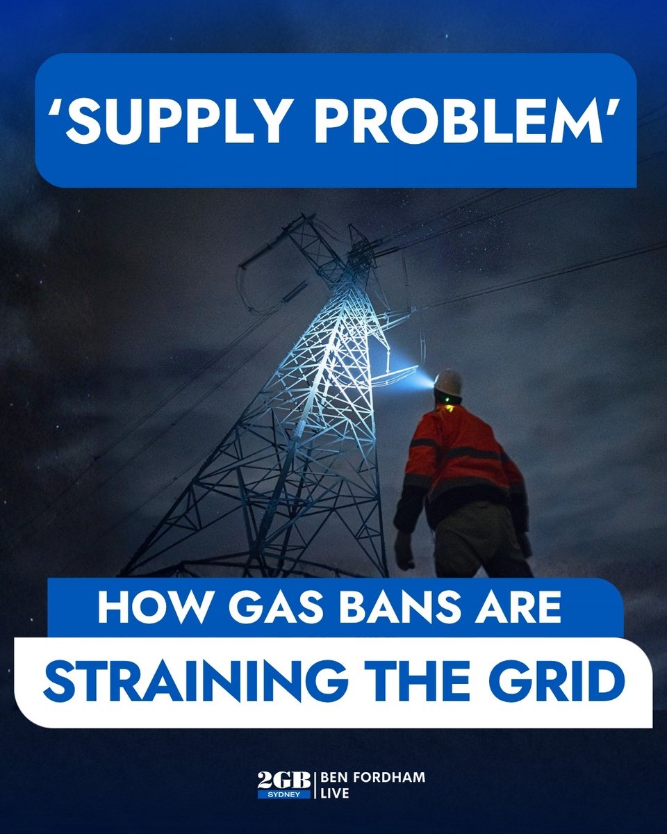 BenFordhamLive's tweet image. This is a worry.

Gas bans are leading to power supply problems

It's because the electricity grid is under too much pressure.

Listen to the details HERE

🎧omny.fm/shows/ben-ford…🎧