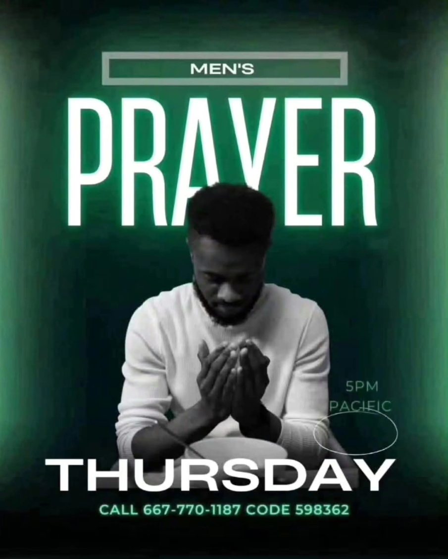 MbBingham's tweet image. Men it's just about that time, join us for prayer men.
 Call 👉667-770-1187 
Code 👉598362 at
 5pm Pacific 8pm Eastern😀
#mensprayer #JoinUs #Pleaseshare #WayOfLife #pastormobing #lockin
