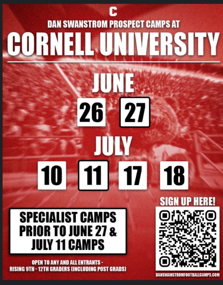 itsjalenn's tweet photo. Thank you @DanSwanstrom for the personal camp invite, much appreciated! @FootballAurora @PrepRedzone @PrepRedzoneIL @CSAPrepStar @BigRed_Football https://t.co/gSsoXV72QZ