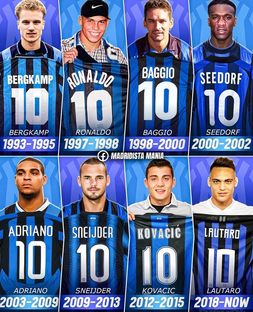 Camisa 10 da Inter de Milão.