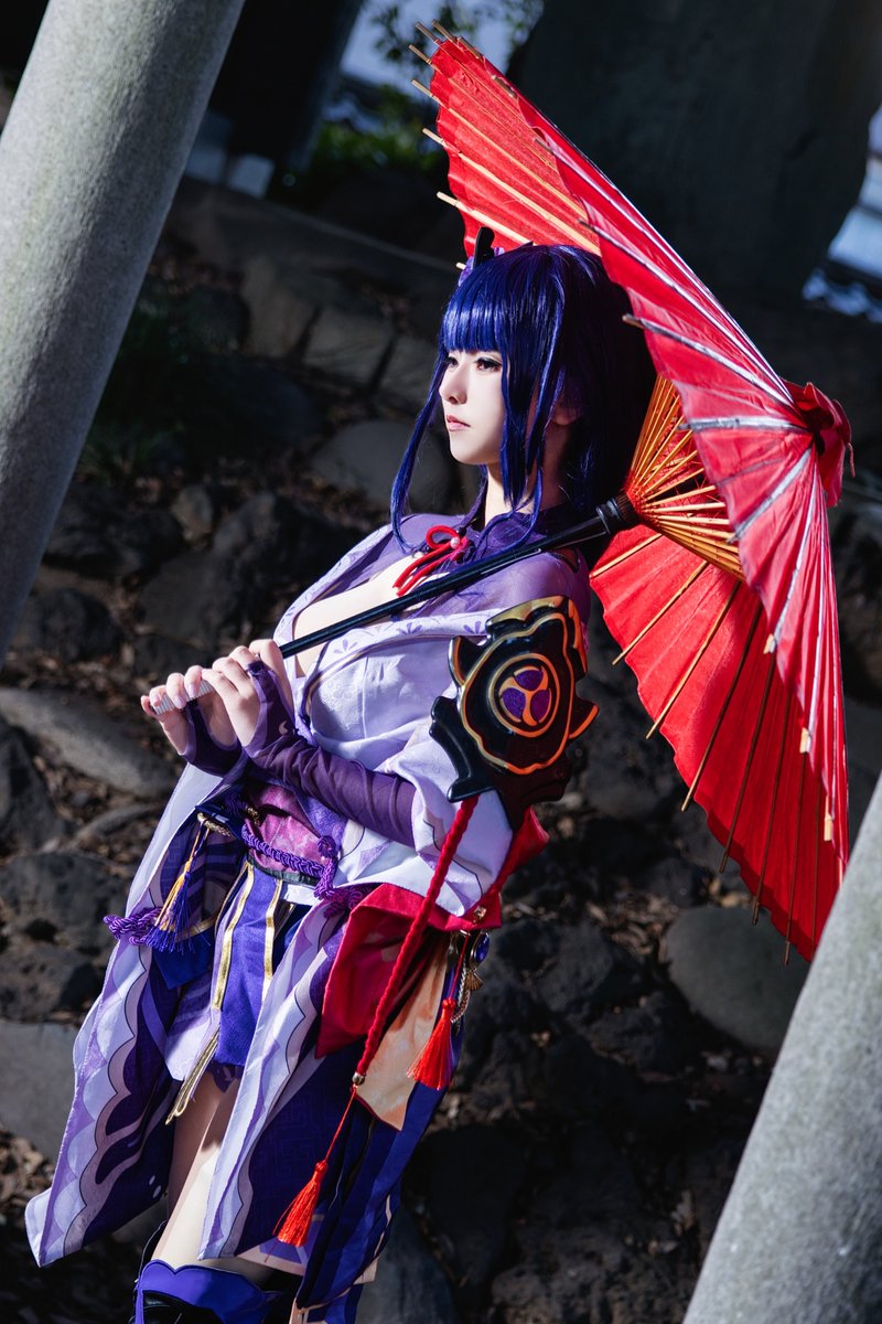 tkg9483's tweet image. ☑コスプレ/Cosplay
　原神/Genshin
　雷電将軍/RaidenShogun

📸 ▷ @lshy_miao さん

#genshincosplay 
#RaidenShogun 
#稲妻あつまった0308