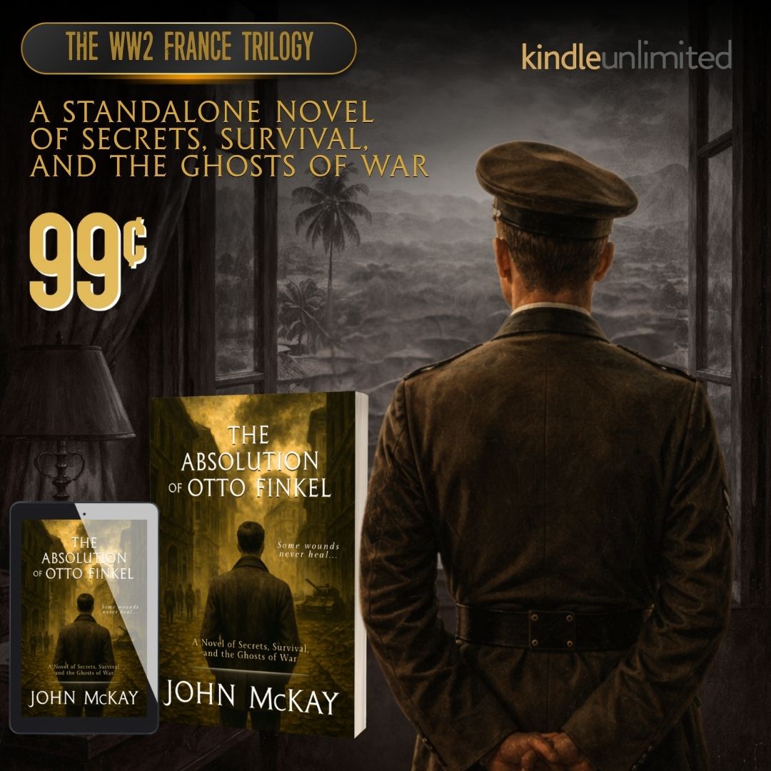 book_khaleesi's tweet image. "Truly a unique take on a time of history that we will never forget."
#99cents 📌 mybook.to/absolutionofot… 
Otto’s story is one of guilt, survival and the fragile hope of redemption.

Will he ever find absolution?
Or is he beyond forgiveness?

@JohnMcKay68
#thriller #WW2 #mustread