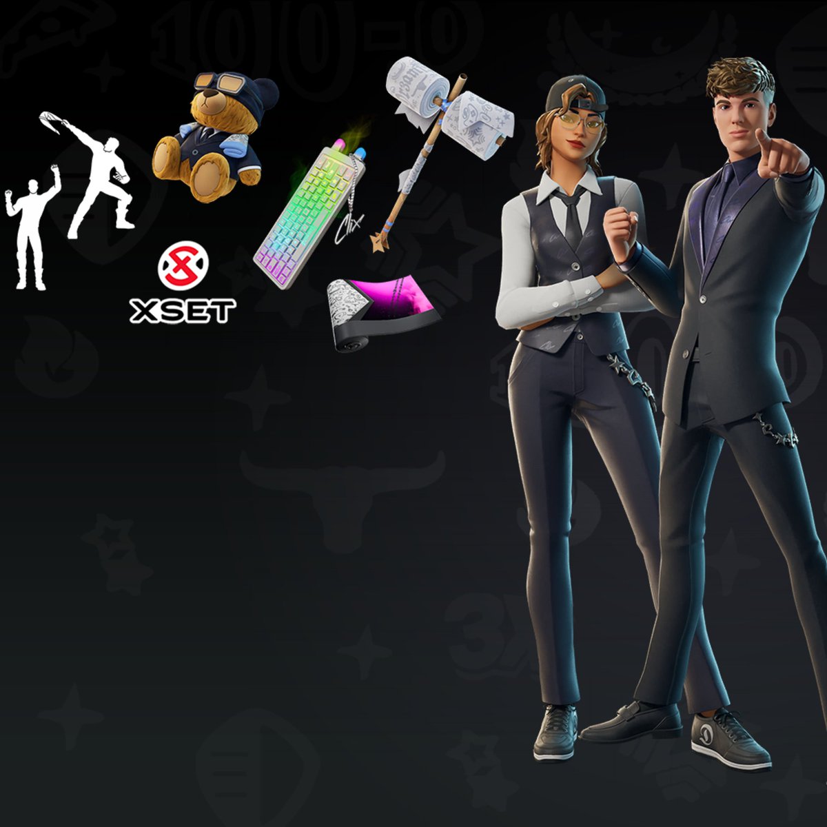 FN_Assist's tweet image. #Fortnite Shop Sections update TONIGHT:

Added:
• Street Fighter (6x)
• The Elites (2x) [Elites1]
• Clix (3x) [ClixBundle]
• Nissan 350Z (1x) [Nissan350ZCa1]
• Dance Floor (2x) [VV]
• Golden Week (11x) [Goldenweek0501]
• Fortnite Drops (6x)
• Battle Ready (3x)
