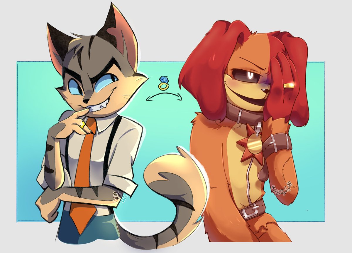 Yium_san's tweet image. Nati dibujó a Rocky de lackadaisy🫪🐱
@Natsuky_SanD
Y yop a Dogday de los Smillingcritters uwu
🐶🤑
🩵🧡🩵🧡🩵🧡🩵🧡🩵
Amé dibujar contigo Nati
Mí patrona y amiga 😭✋🏻❤️
#lackadaisy #SmilingCritters