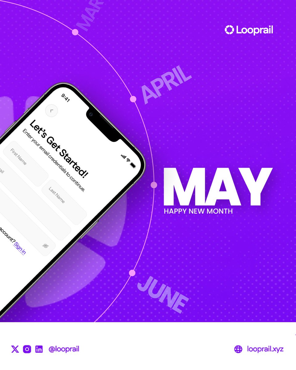 LooprailHQ's tweet photo. Hello, May.

More building.
More progress.
More reasons to stay in the loop.

Happy new month from Looprail. https://t.co/DnFU1jaX6m