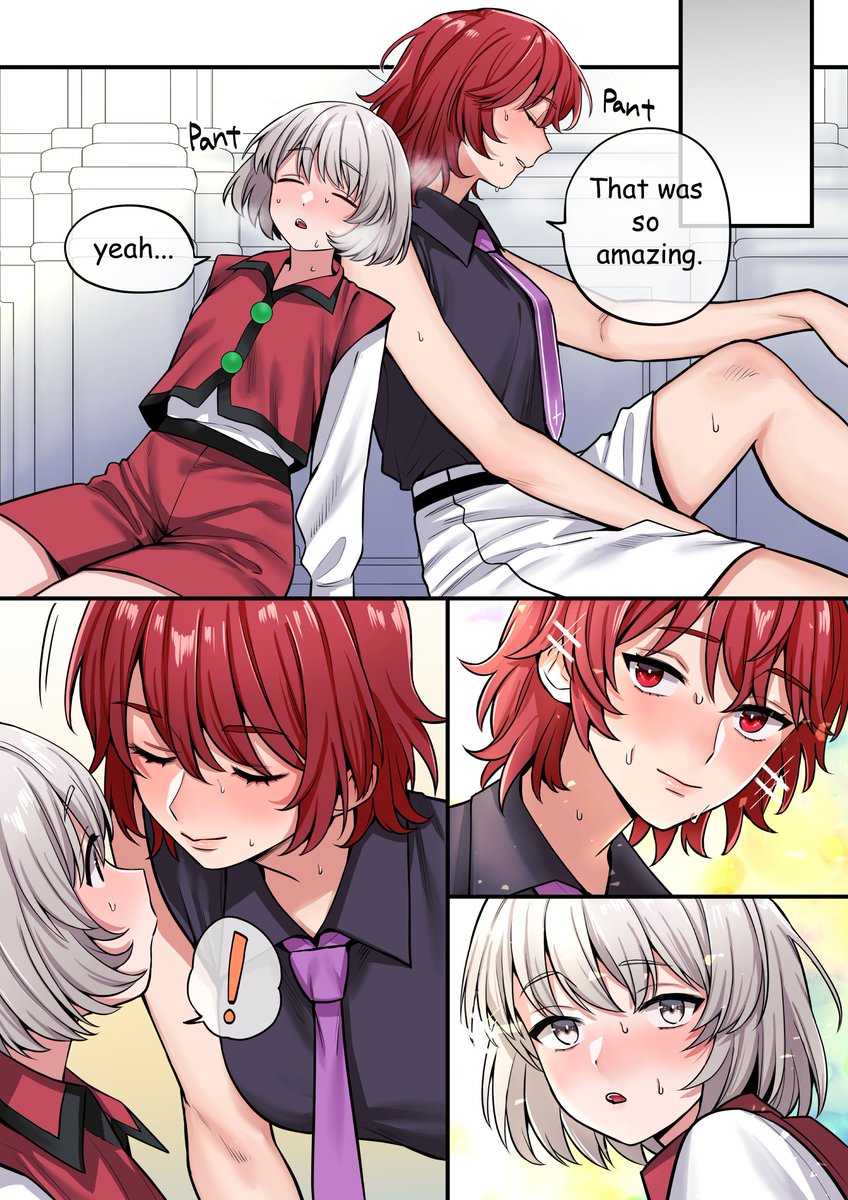 merryreverie's tweet photo. A rewarding rehearsal~ 🥁🎹💖  #雷リリ

This skeb comic by @m1yamotorcube is too adorable not to share!  An exhilarating session sets a good romantic mood... https://t.co/nx5tFAWyFV