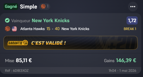 Xababa974's tweet photo. C'est quoi ce nouveau délire avec winamax : 1 Quart temps et il te valide ton bet sur le vainqueur du match lol https://t.co/bJKmbfOklU