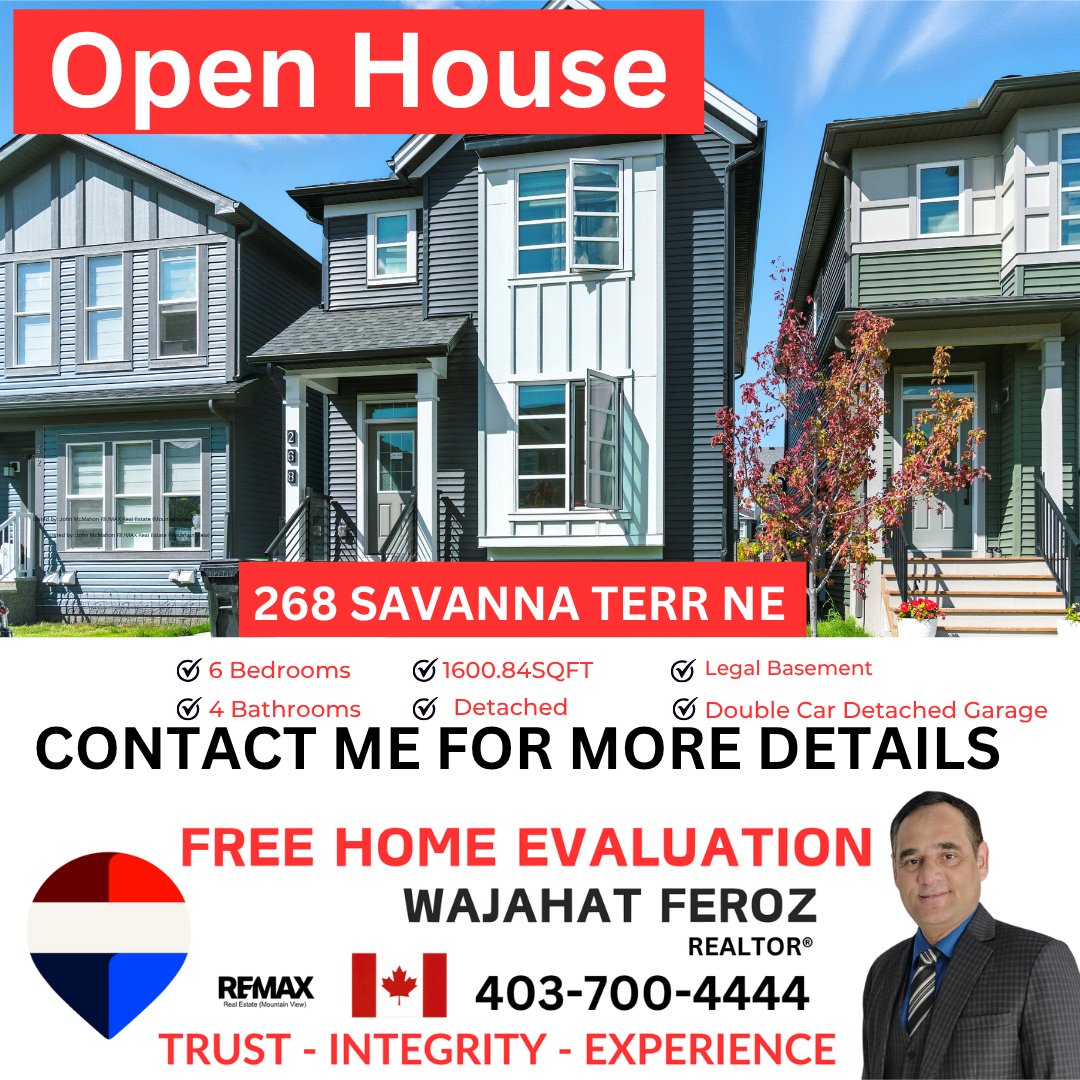 wajatherealtor's tweet image. Saturday May/2/2026
1:00 - 3:00 PM
FREE HOME EVALUATION 
Thinking Buying or Selling ?
#yyc #realestate #remax #alberta #propertyforsale #buyer #seller #dreamhome #agent #realestatecalgary #propertydevelopment #propertiesincalgary #toronto
TRUST -  INTEGRITY -  EXPERIENCE