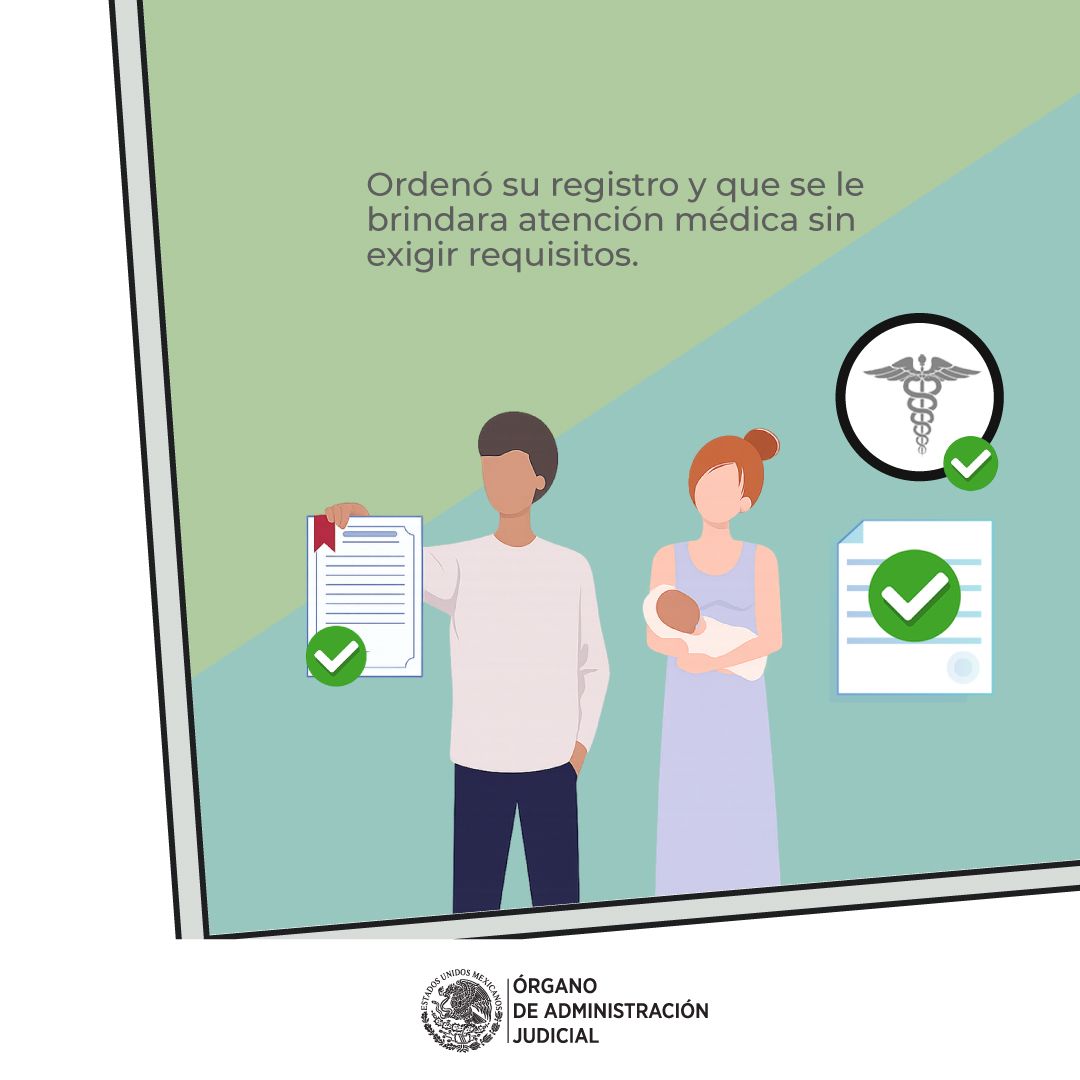OAJ_Mex's tweet photo. #SentenciaEn1Minuto ⏰ | La justicia federal protegió el interés superior de la niñez al garantizar el derecho a la salud y a la identidad de un bebé, hijo de personas migrantes 👶⚖️

Conoce los detalles ➡️ https://t.co/BYyIBc73bt https://t.co/6h2iay8abV