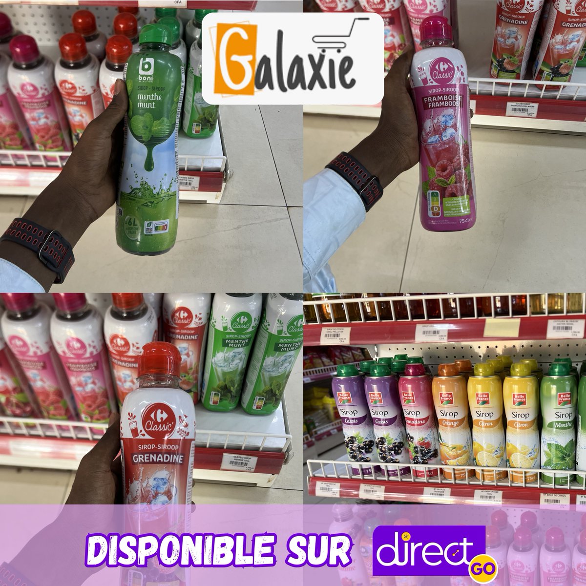 DirectResto's tweet image. 🥵 Il fait chaud ? On a la solution 😏

🧃 Sirops menthe, pêche, citron disponibles
👉 Rafraîchis-toi avec Direct GO
#DirectGo #Niamey #Niger #Boisson #Fraicheur #Sirop #Chaleur #Drink #FoodNiger #TLL227