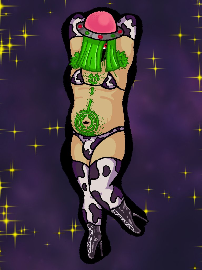 WitheredFreaka's tweet photo. Abducted Cow OC https://t.co/zufS7IaO21
