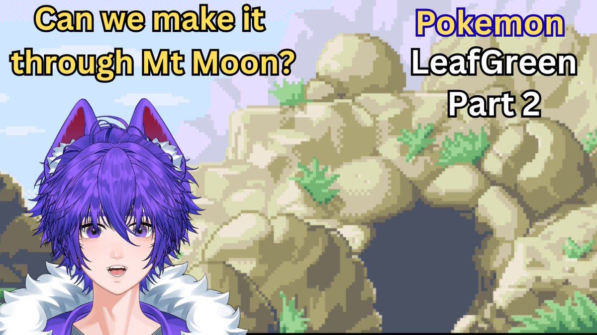 Ookamiyoru's tweet image. 【LIVE ANNOUNCEMENT】

🐺 Can we get our 2nd Kanto region gym badge tonight? First we have to get through Mt Moon as we dive back into Pokemon LeafGreen! Day 51 of my streamathon!

⏳STREAM STARTS NOW⌛️
twitch.tv/ookamiyoru

#VTuber #Live #PokemonLeafGreen