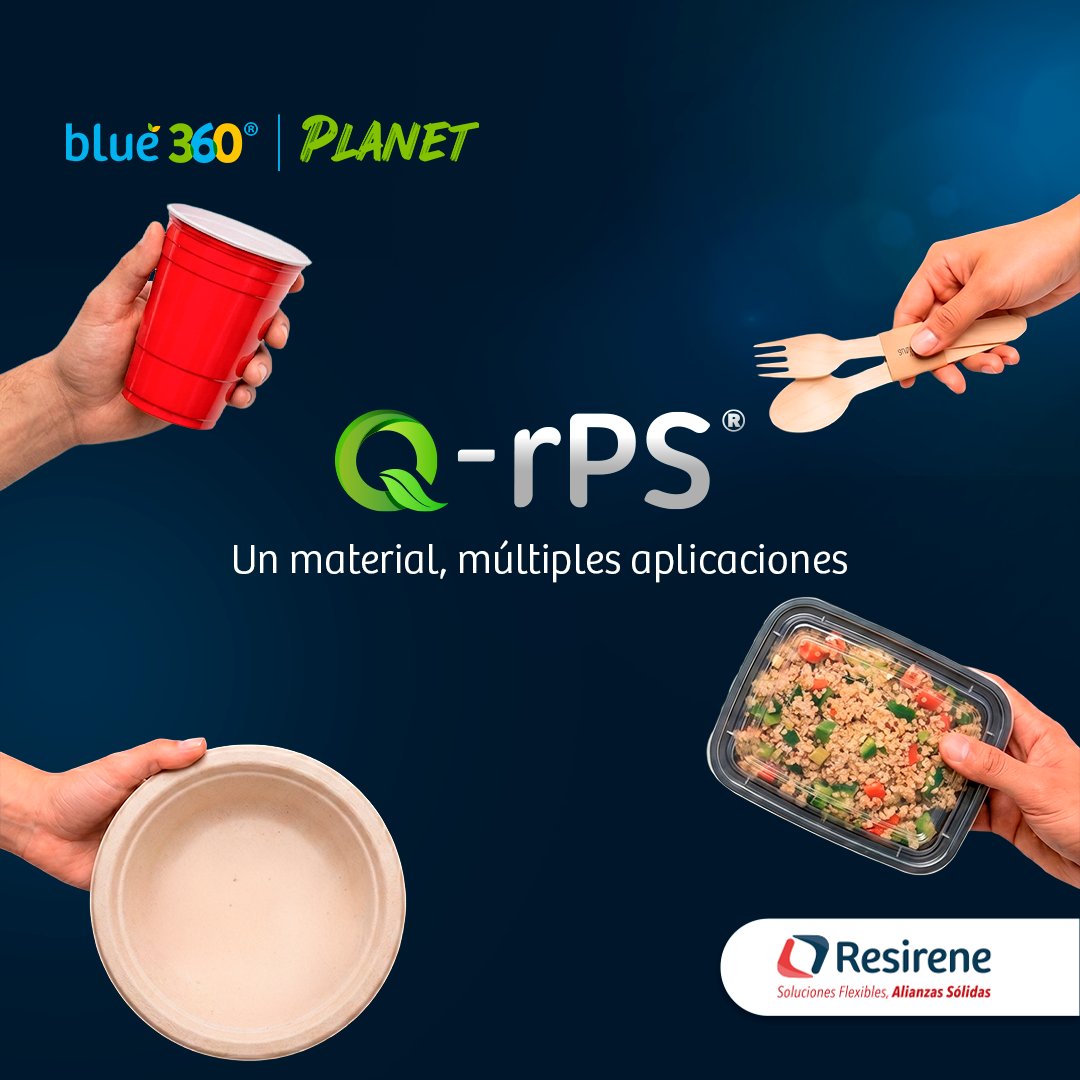 Resirene's tweet photo. Con un 25% de poliestireno postconsumo reciclado y una reducción del 25% en huella de carbono, Q-rPS® permite avanzar hacia procesos igual de eficientes, pero más sustentables y responsables.

Conoce más en: https://t.co/6Y71qYH1q2

#QrPS #Blue360 #Resirene https://t.co/wUA8e1GWZR