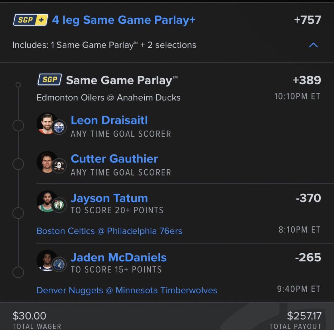 PakayeI38717's tweet image. Goals!🚨
Buckets!🏀

#NBA #DFS #DraftKings                     #nfl #MLB #CSGO #kbo #fanduel #prizepicks #tennis #GamblingTwiiter #CollegeBasketball #CollegeFootball #highschool