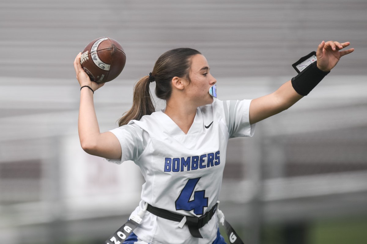SBassin_Sports's tweet photo. 🗞️📸 "We made history for Sayreville."

From 1-win last spring to division champs! New coaching duo Julianna Burns &amp; Kerry Fleschner have led a quick turnaround for undefeated Sayreville (@SWMHSbombers) in 2026. CC: @Sayrevillek12 #NJFlagfootball 🏈🏆 https://t.co/kG9ECPIVrG https://t.co/Fz5aJ2yGKf