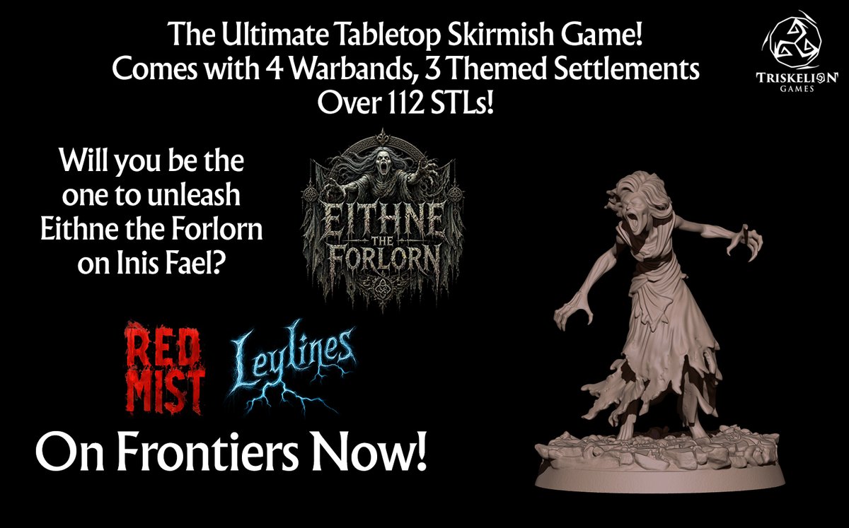 TriskelionGames's tweet image. myminifactory.com/frontier/red-m…

Pies and Ears for our Pioneers! Eithne the Forlorn loves a gnosh! #stl #3dprint #frontier #miniatures #tabletopgaming #wargaming