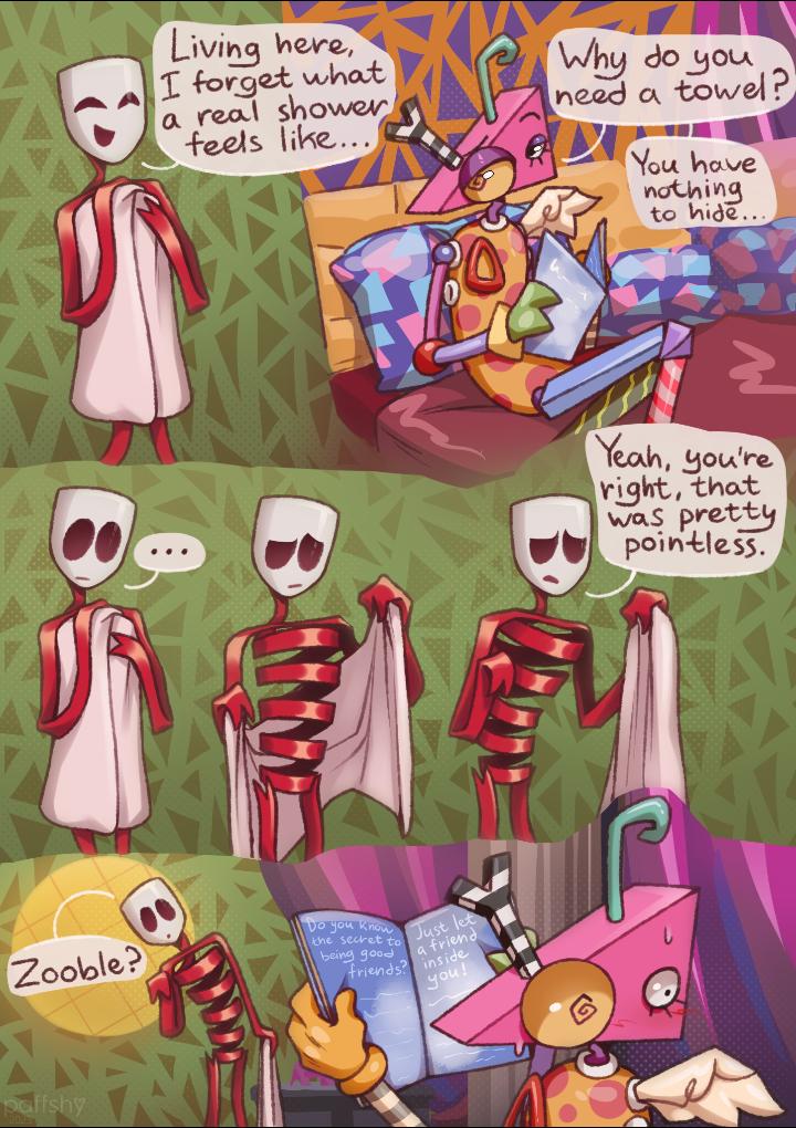 Brianwalker_1's tweet image. Gangle deserves better 
Art by @paffshy 
#art #fanart #digital #digitalart #The_Amazing_Digital_Circus #TheAmazingDigitalCircus #TADC #Gangle #Zooble #Abstragedy